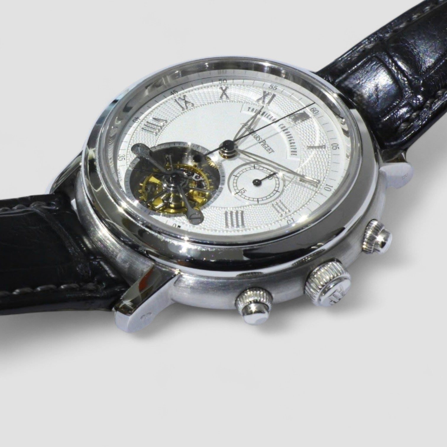 Tourbillon Chronograph Jules Audemars White Gold 43mm