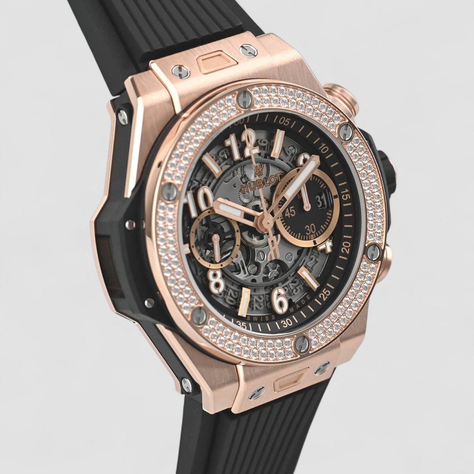Bang Unico King Gold Diamonds Big 44mm