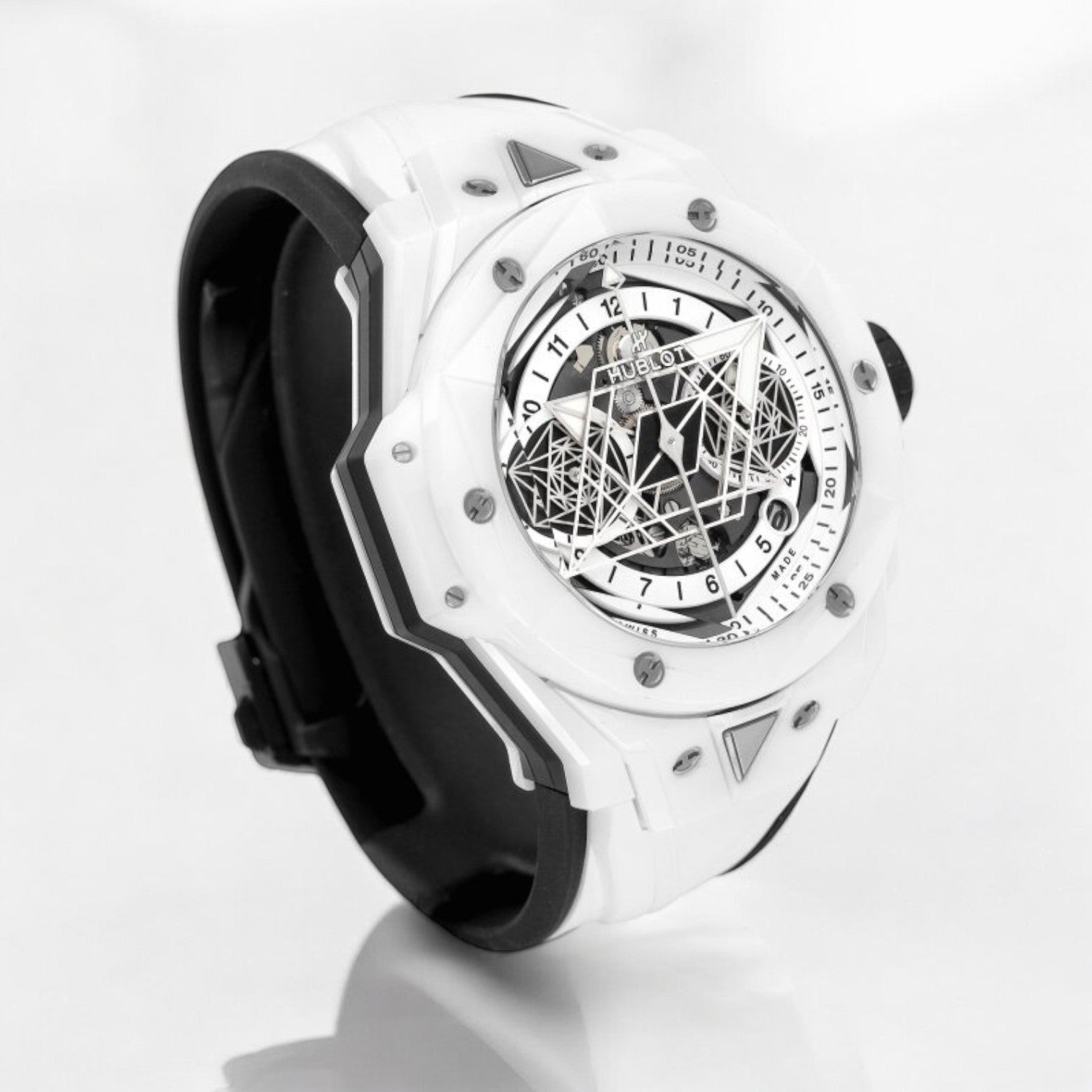 Big Bang Sang Bleu II Unico White 45mm Limited 200