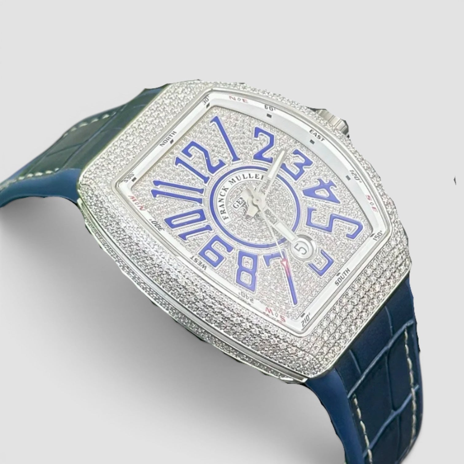 Vanguard Aftermarket “Bussdown” 45mm Blue Diamond Dial