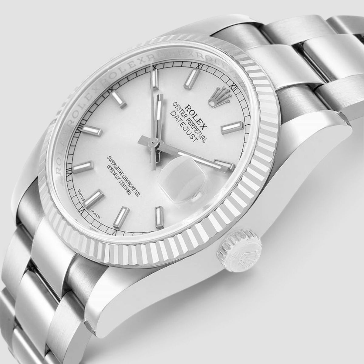 Datejust 36 Silver Index Dial Oyster