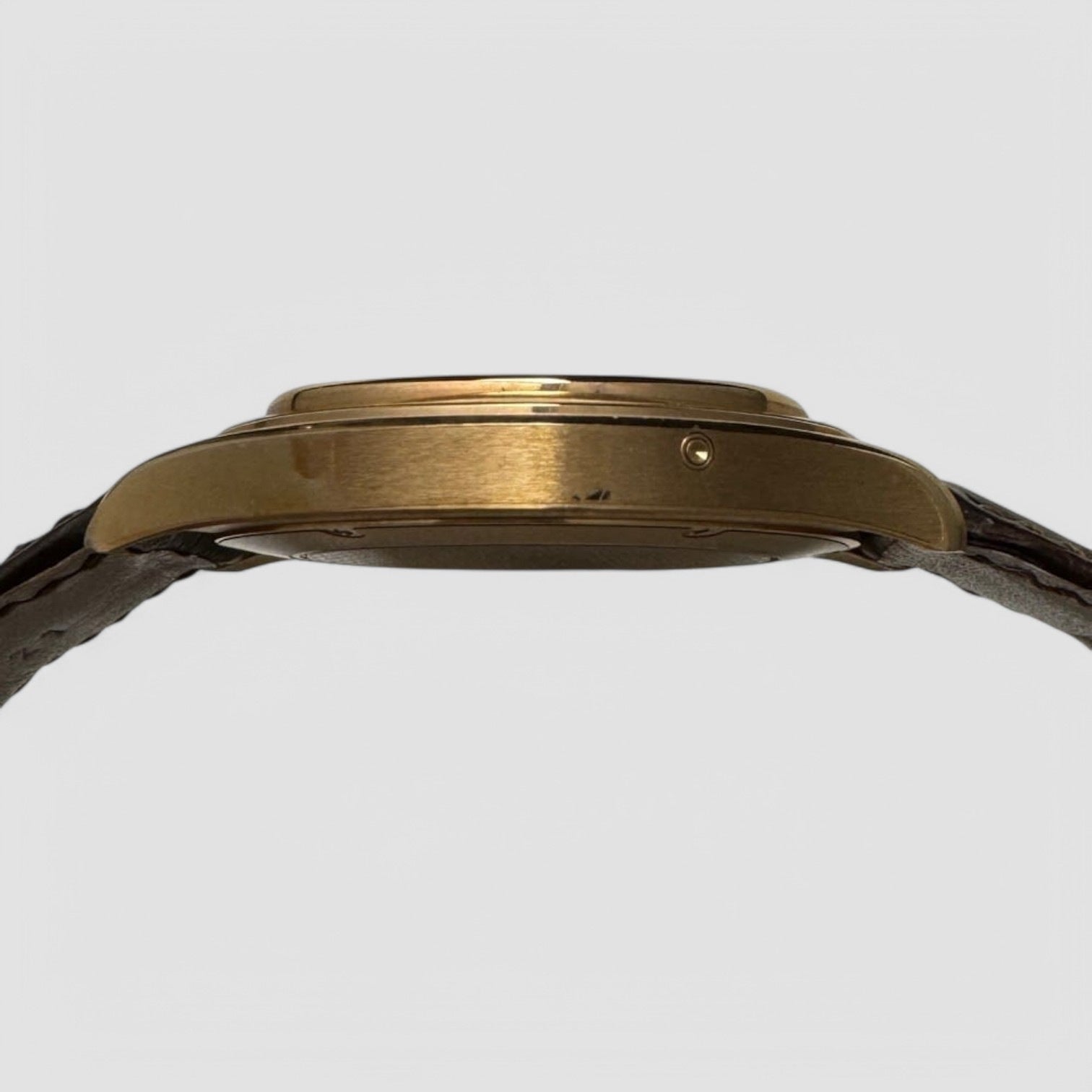 Emperador Automatic Silver Dial Brown Leather Men's Watch