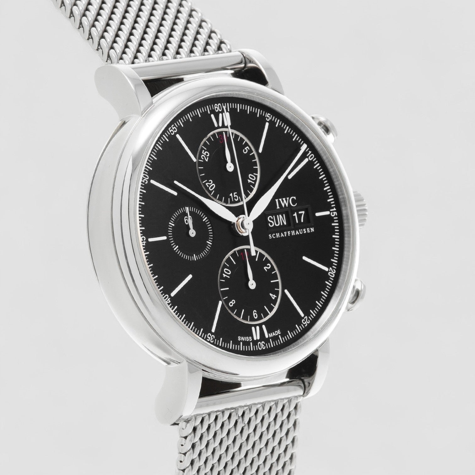 Portofino Chronograph Automatic Black Dial Men's Watch