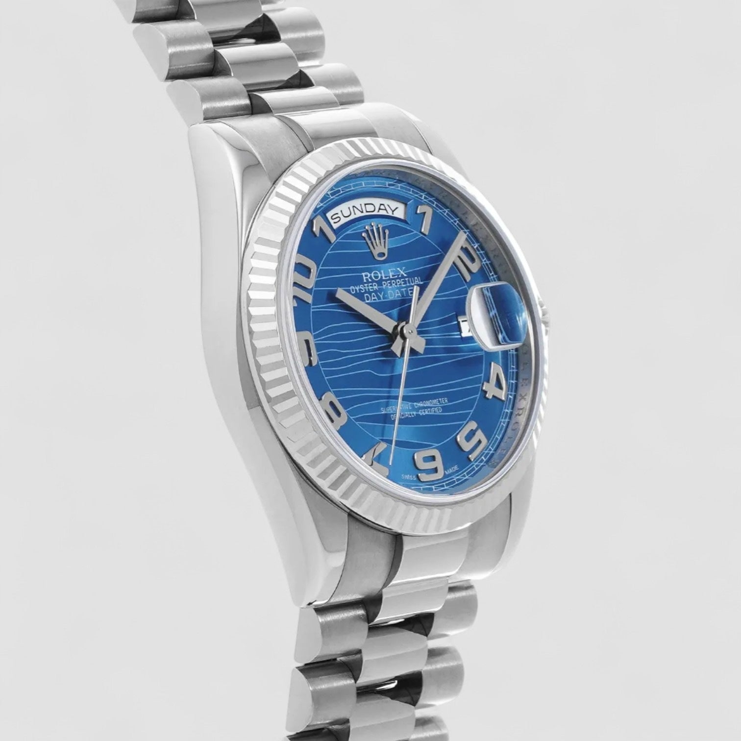 White Gold President Blue Waves