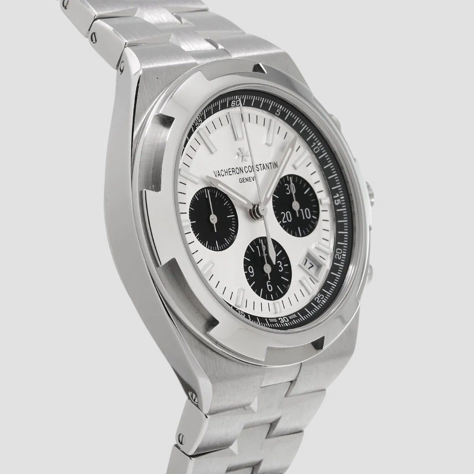 Overseas Chronograph Silver Panda Dial SS 2023