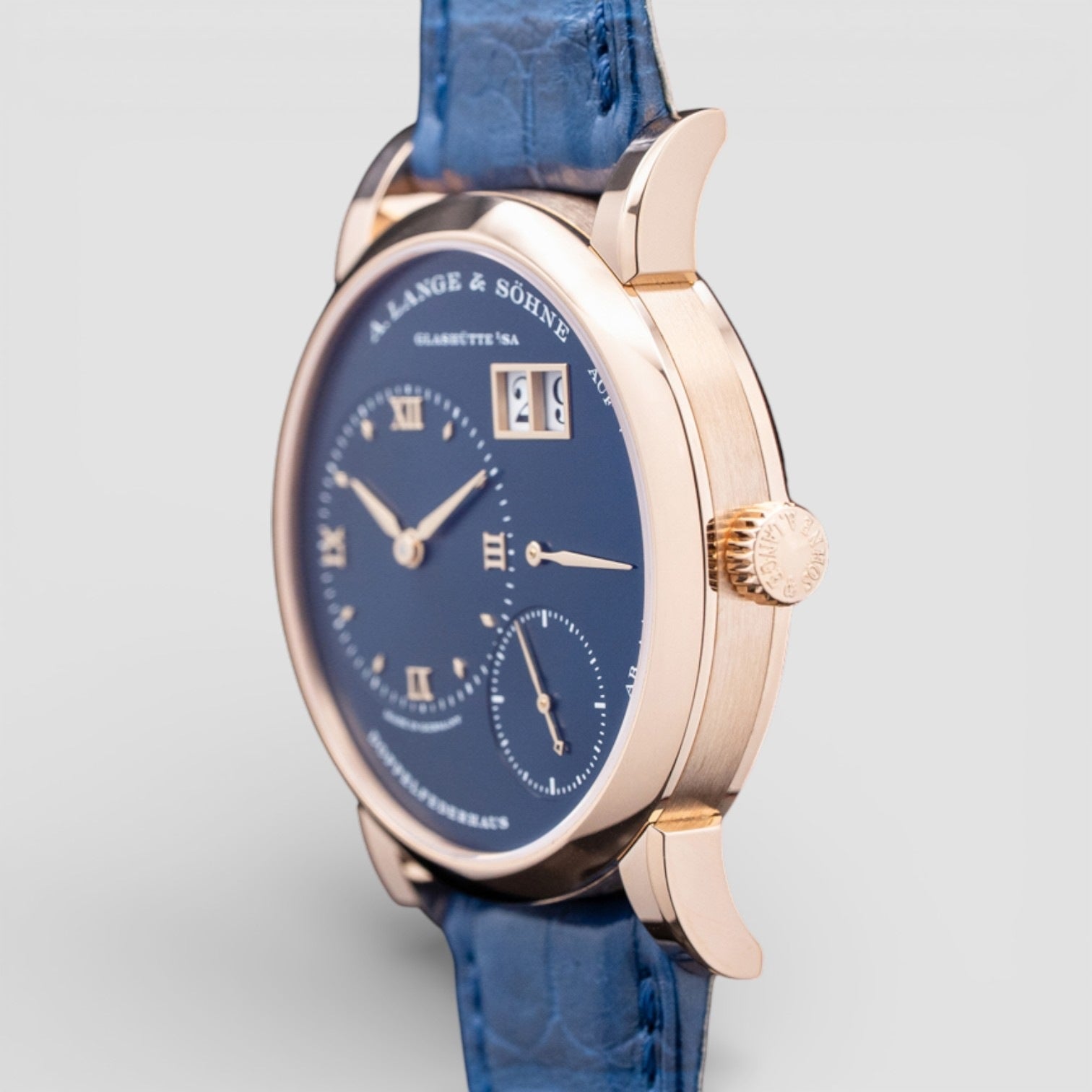 Lange 1 18K Rose Gold Blue Dial