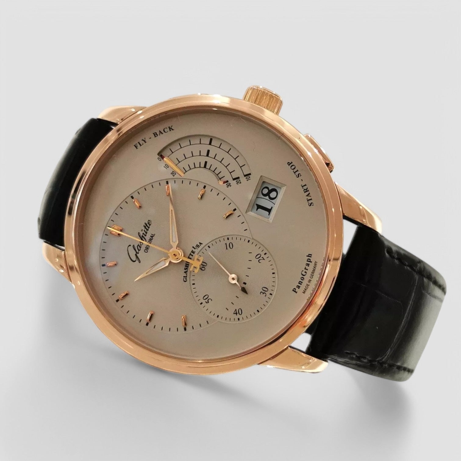 PanoGraph Rose Gold Mens Watch 40mm