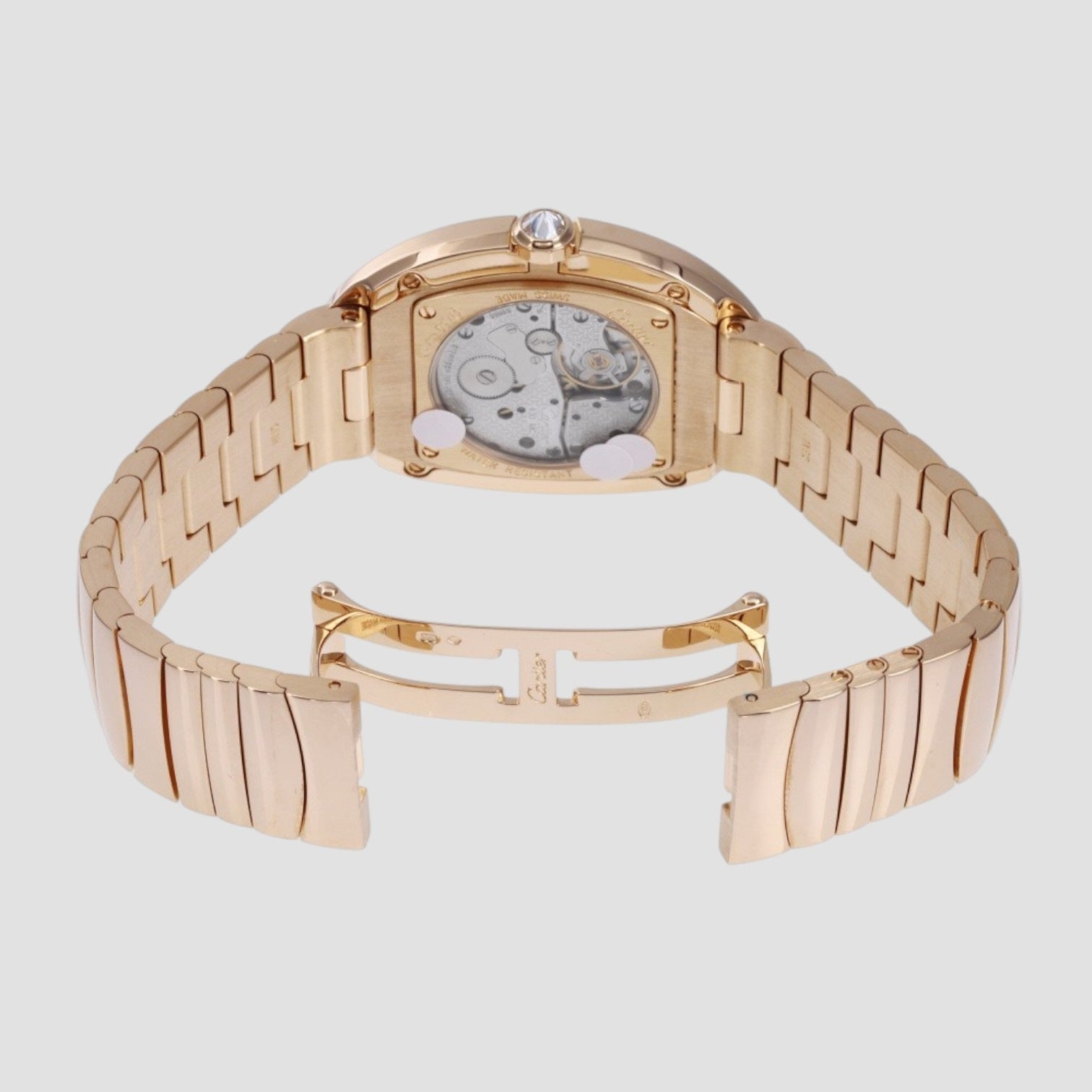 Baignoire Silver Dial 18kt Rose Gold Unisex Watch