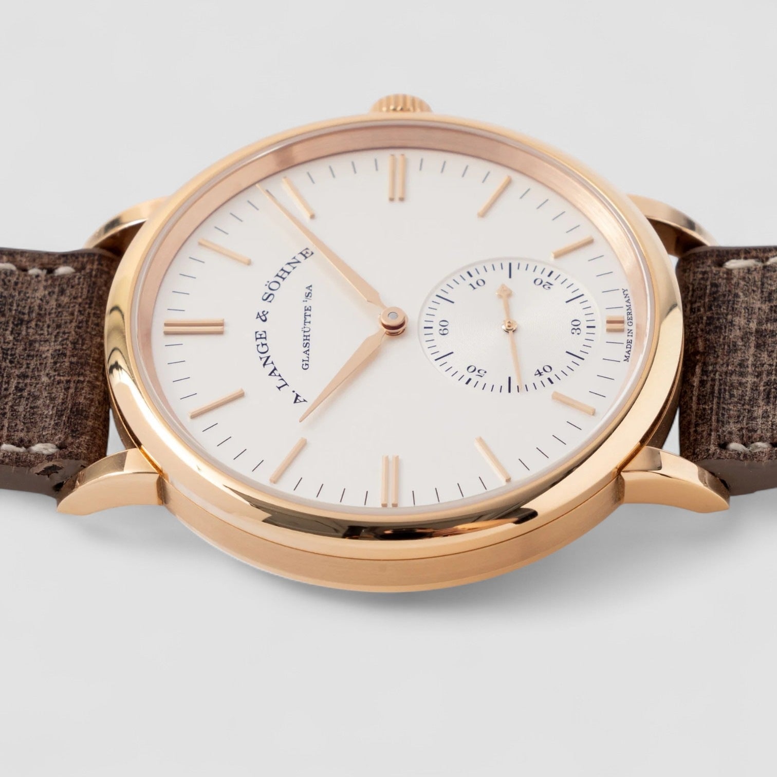 Saxonia 18kt Pink Gold Automatic Silver Dial Men's Watch