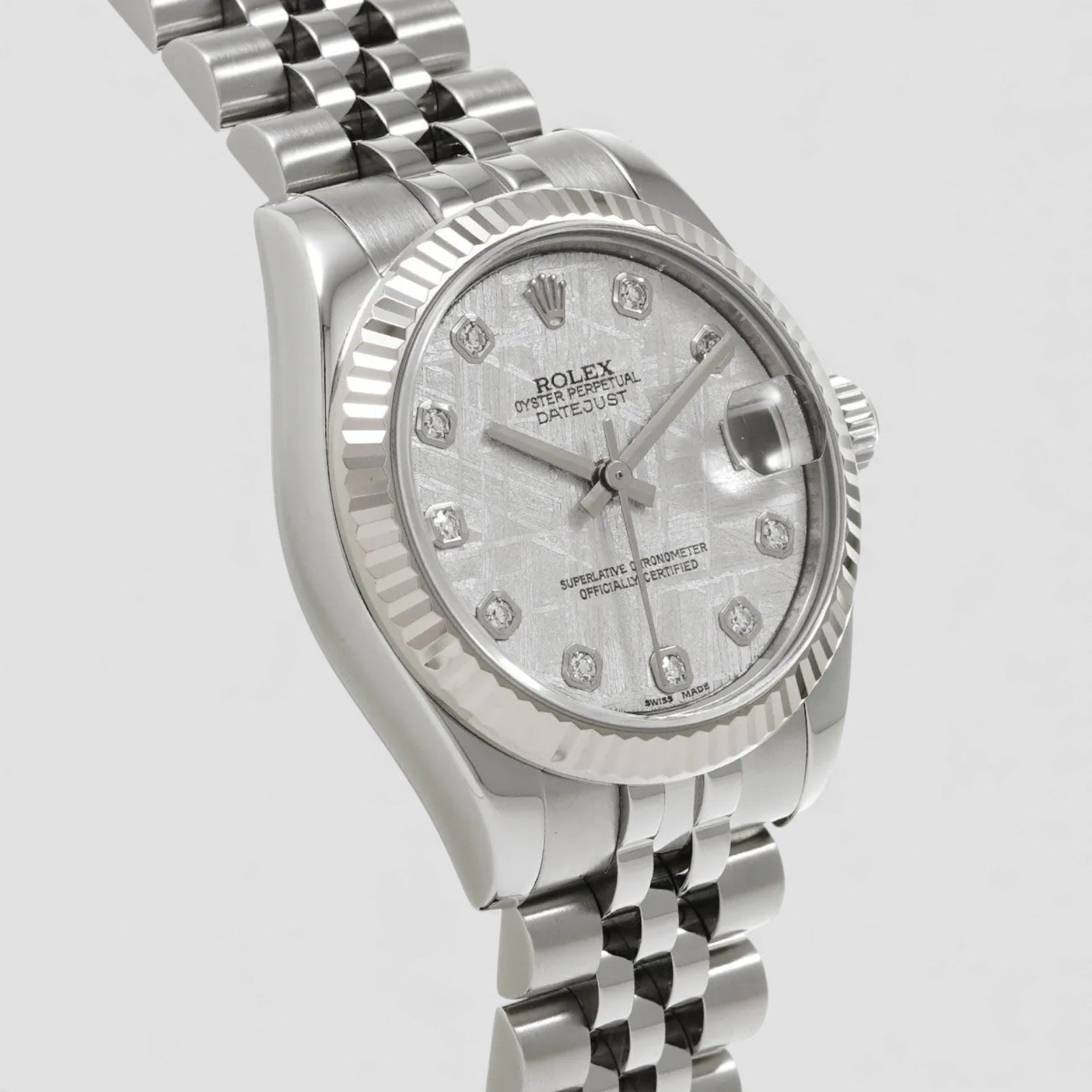 Datejust 31 Automatic Sliver Meteorite Dial Diamond Jubilee Ladies Watch