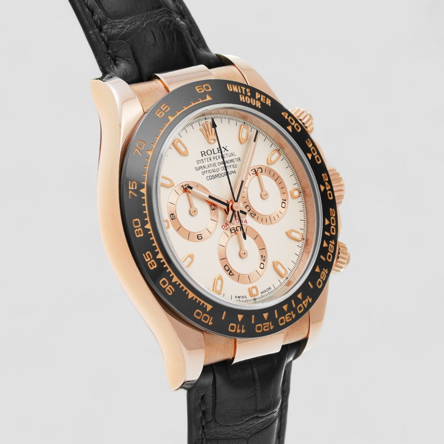 Cosmograph Daytona Automatic White Dial Everose Gold Men's Watch