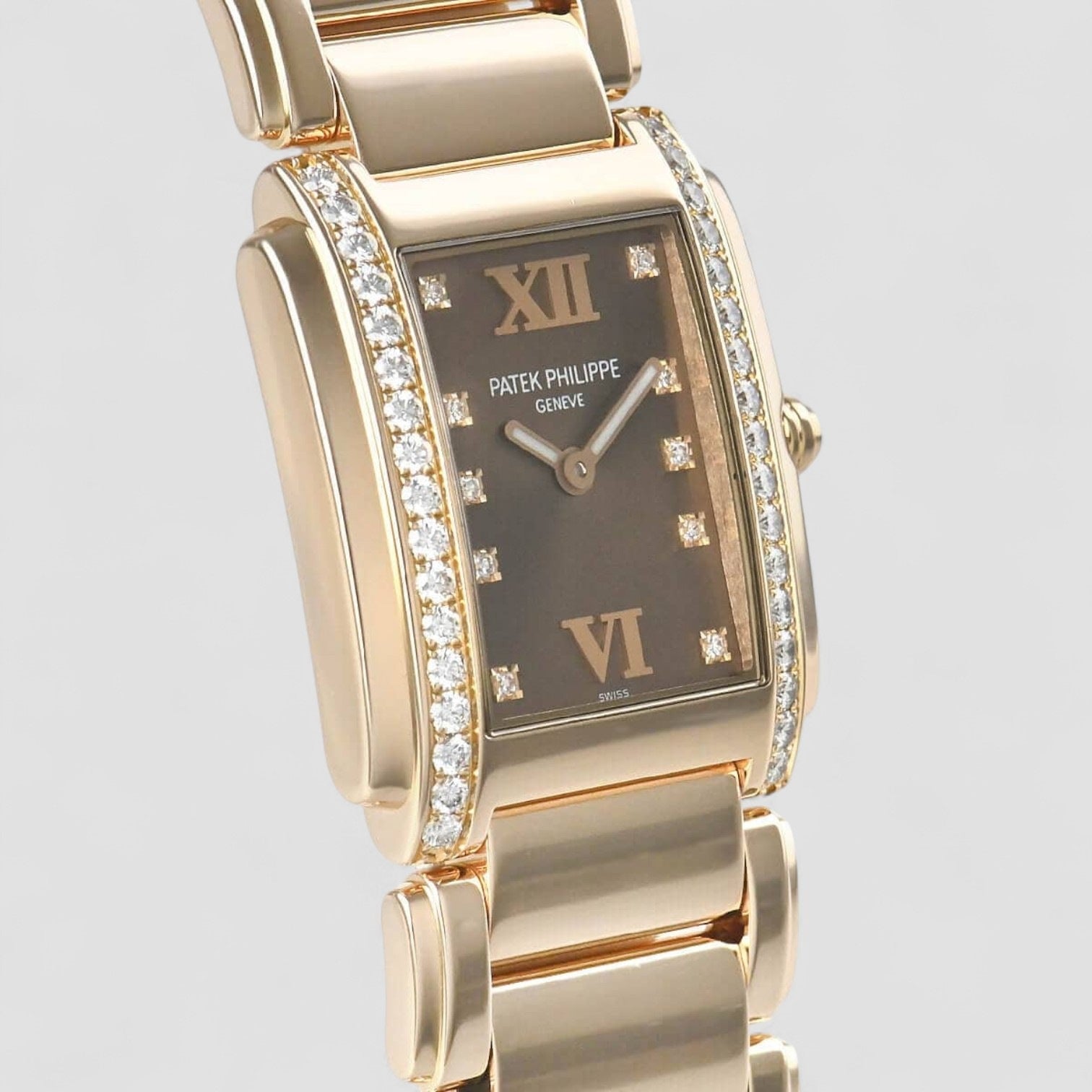 Twenty-4 Diamond 18k Rose Gold Ladies Watch
