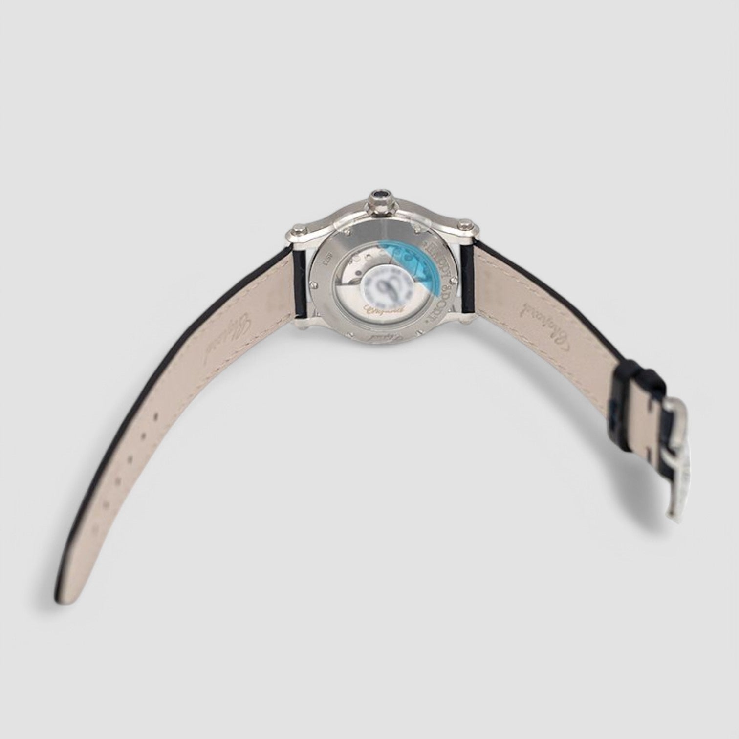 Happy Sport Automatic Blue Dial Diamonds Ladies Watch