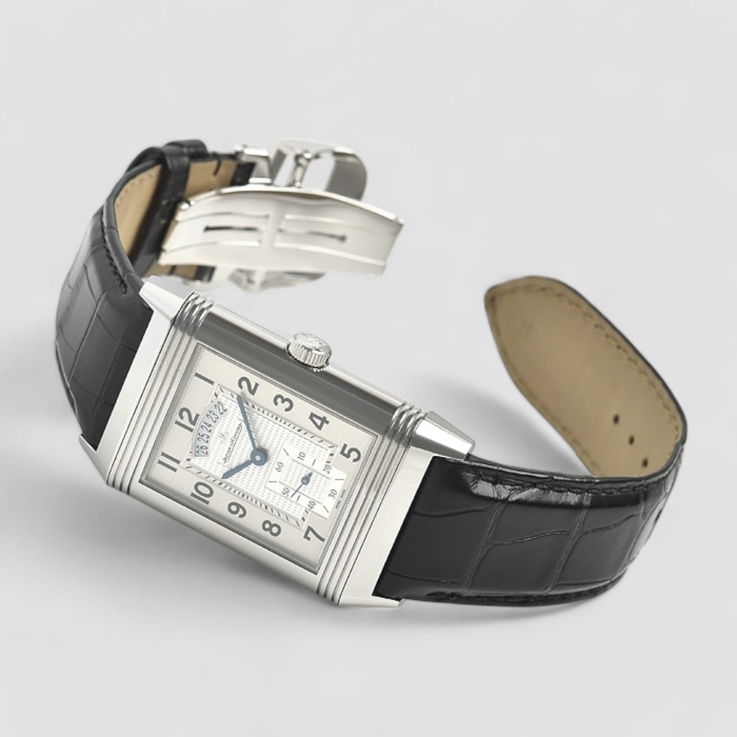 Grande Reverso 986 DuoDate Silver Dial SS