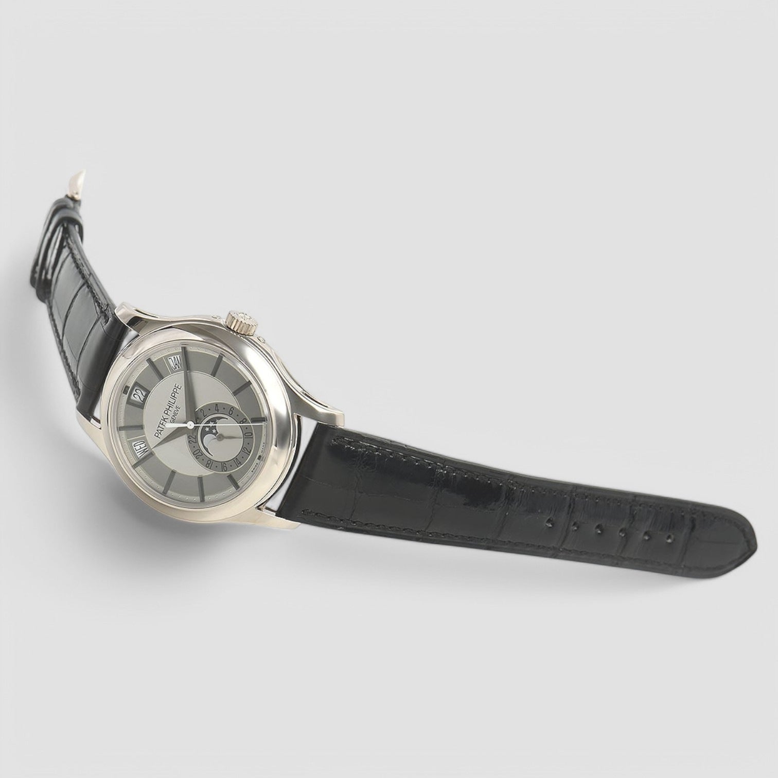 Annual Calendar Silver Dial 18K