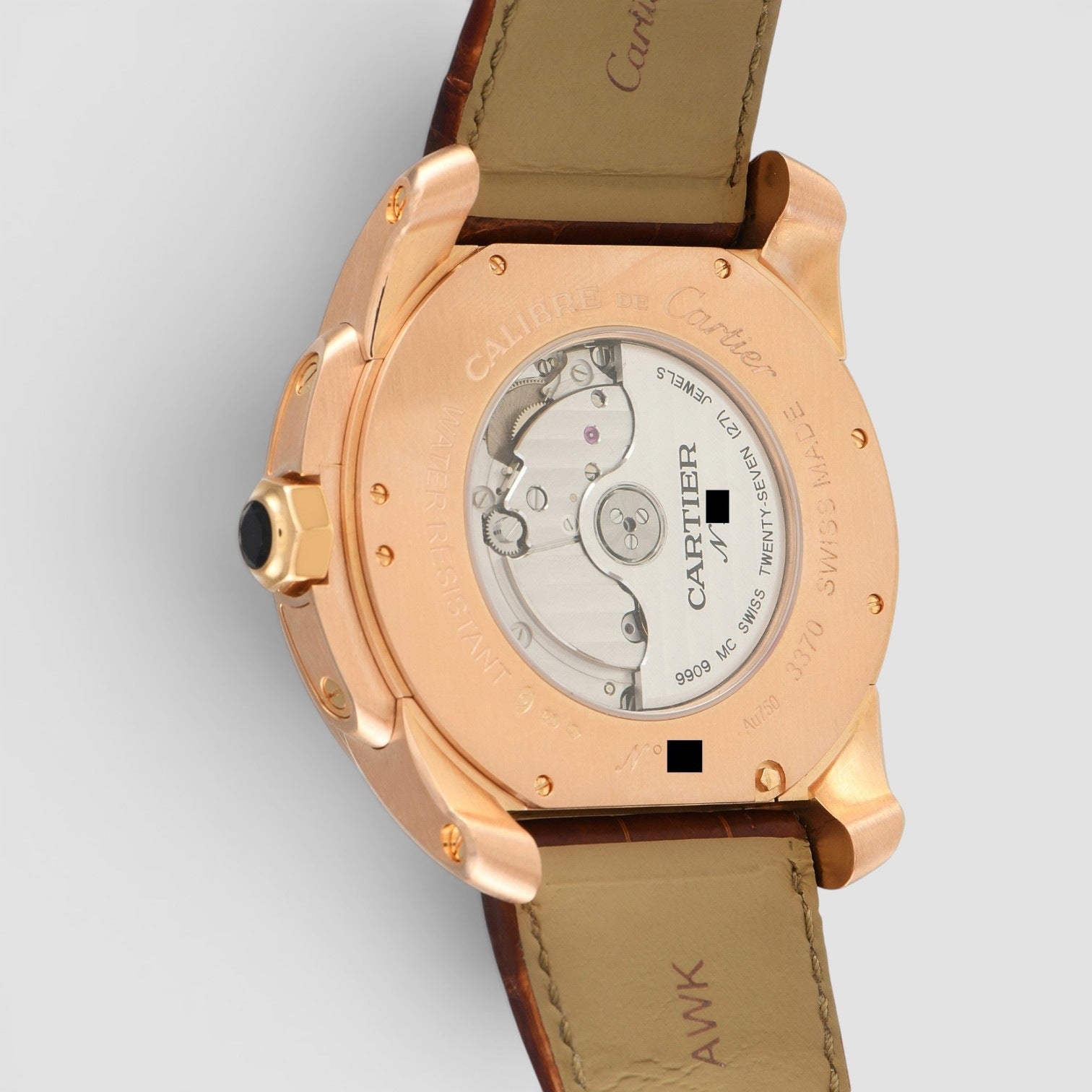 Calibre de Cartier Multiple Time Zone 18K Rose Gold