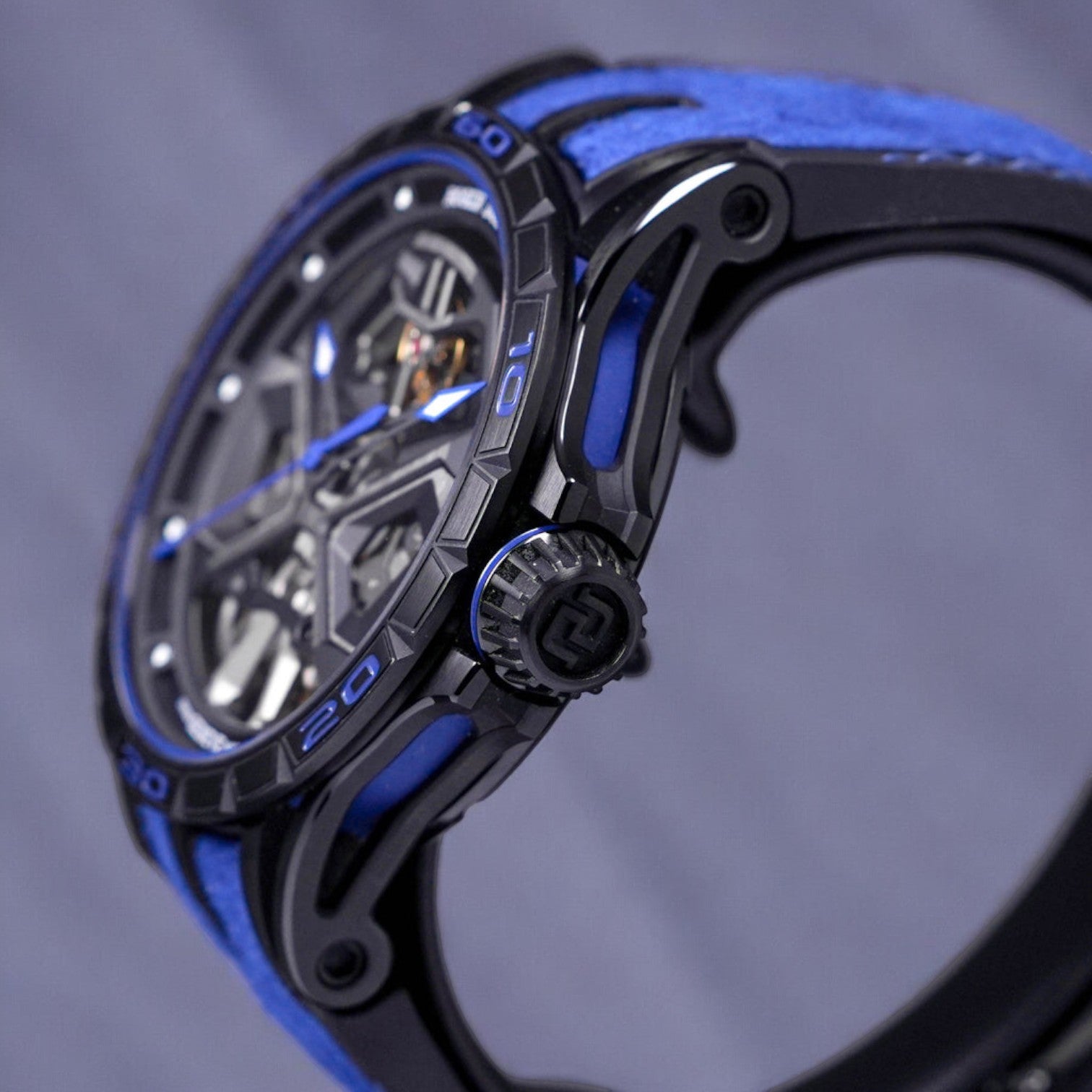 EXCALIBUR SPIDER HURACAN 45MM BLACK DLC TITANIUM