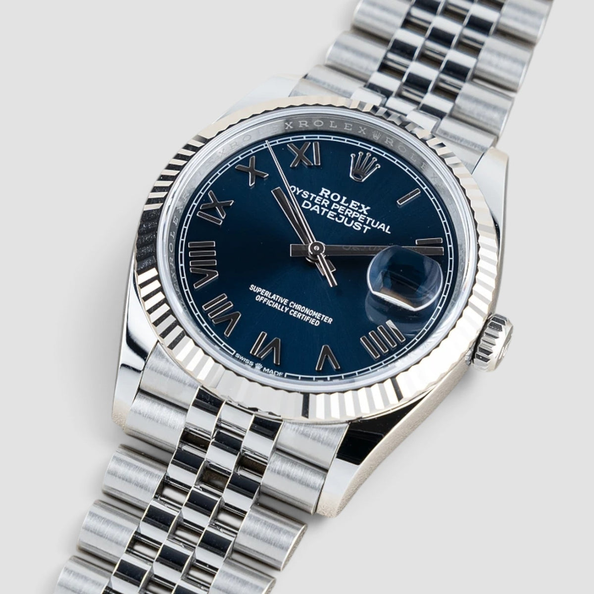Datejust 36 Blue Roman Numeral Dial Jubilee
