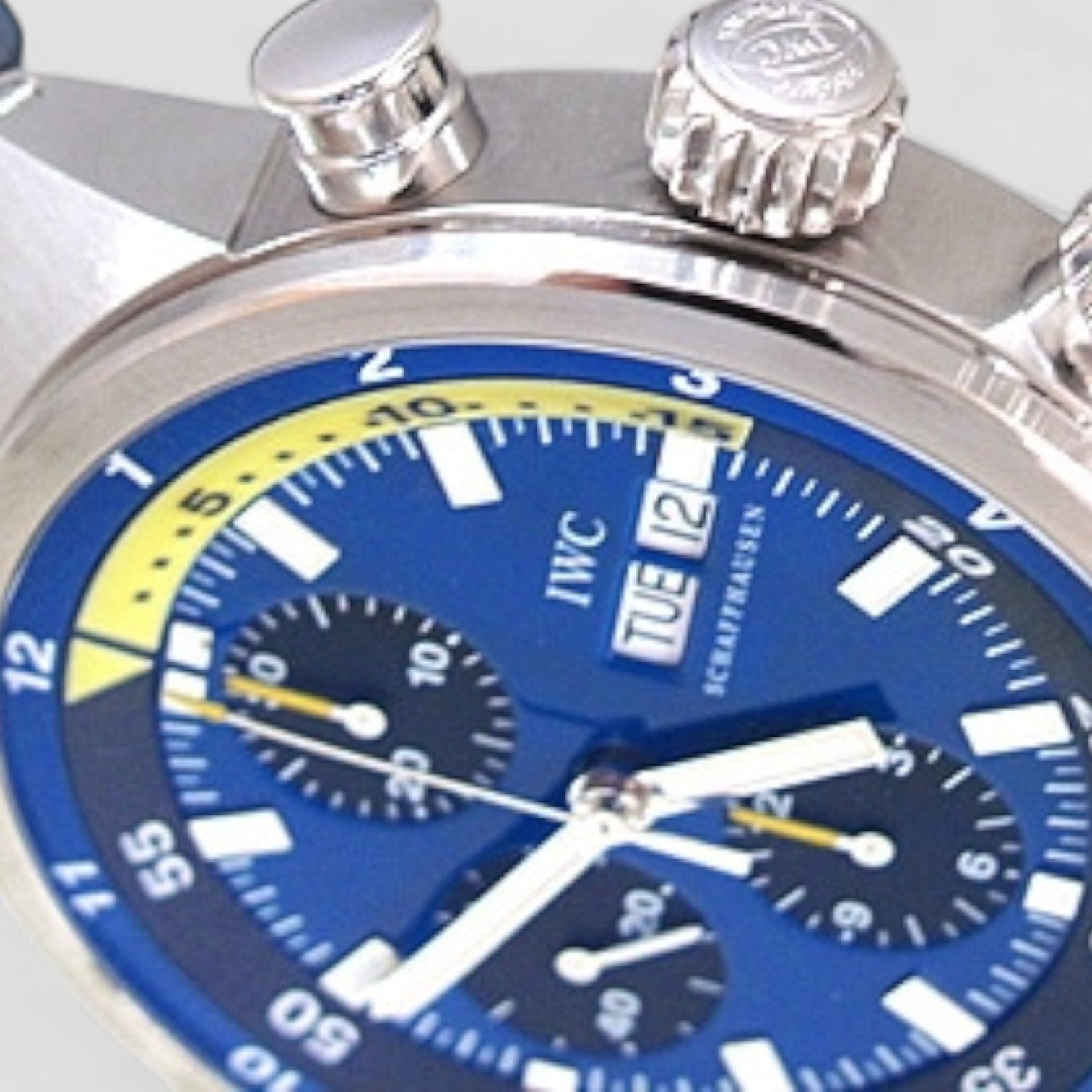 Aquatimer Cousteau Divers Chronograph Automatic Blue Dial Men's Watch