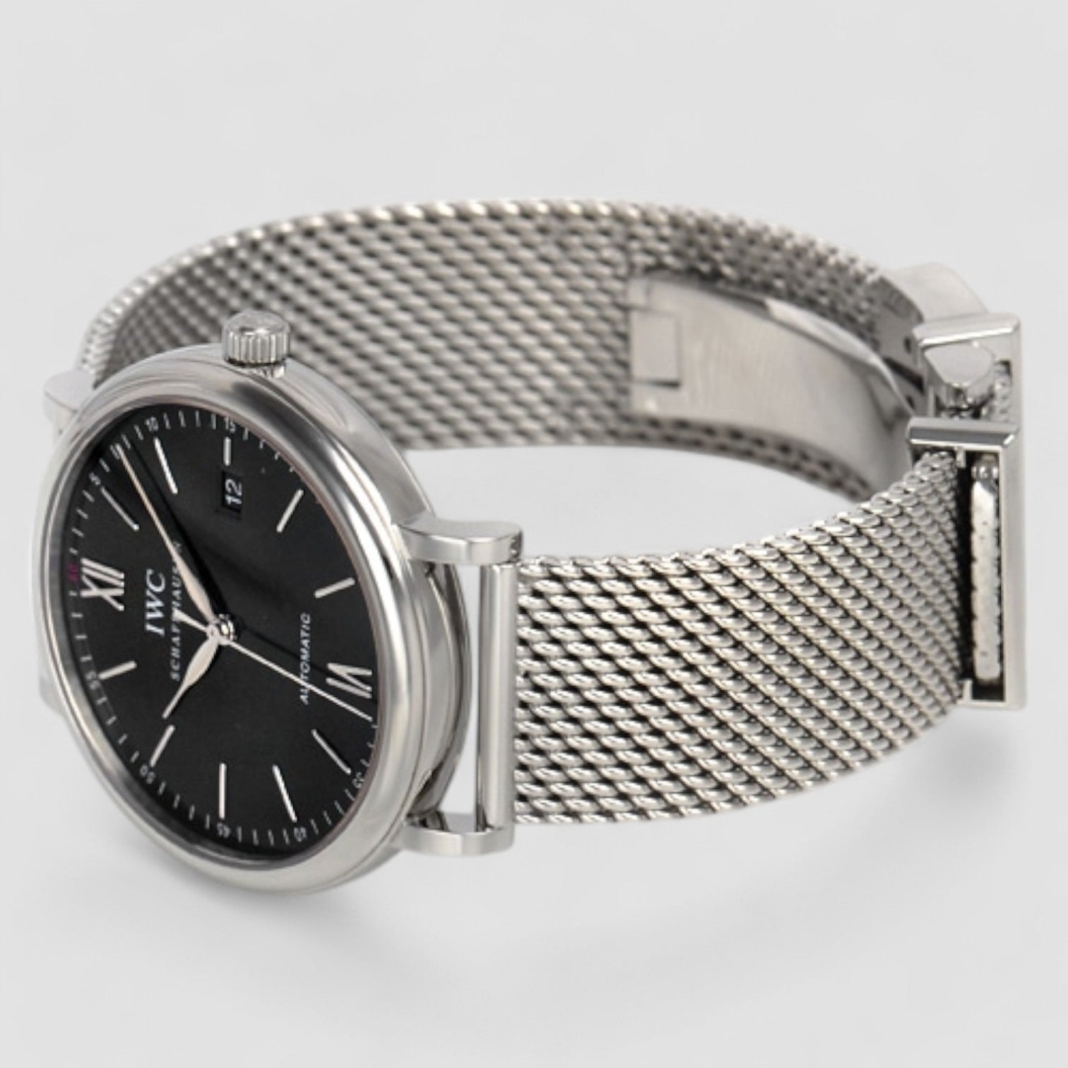 Portofino Automatic Black Dial SS / SS