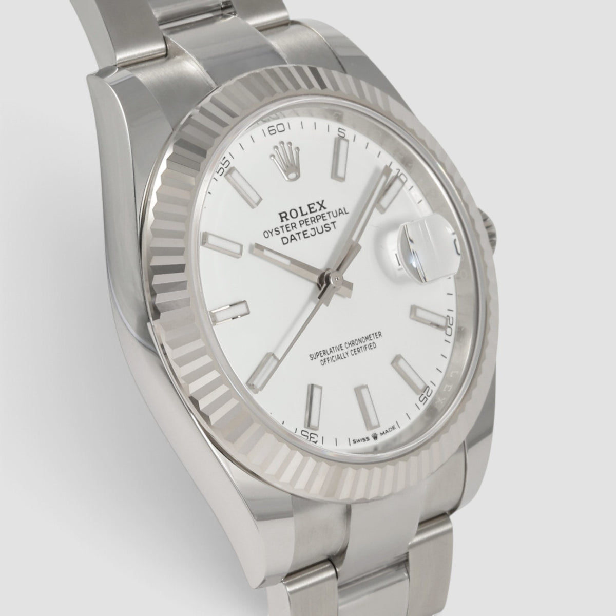 Datejust 41 White Index Dial