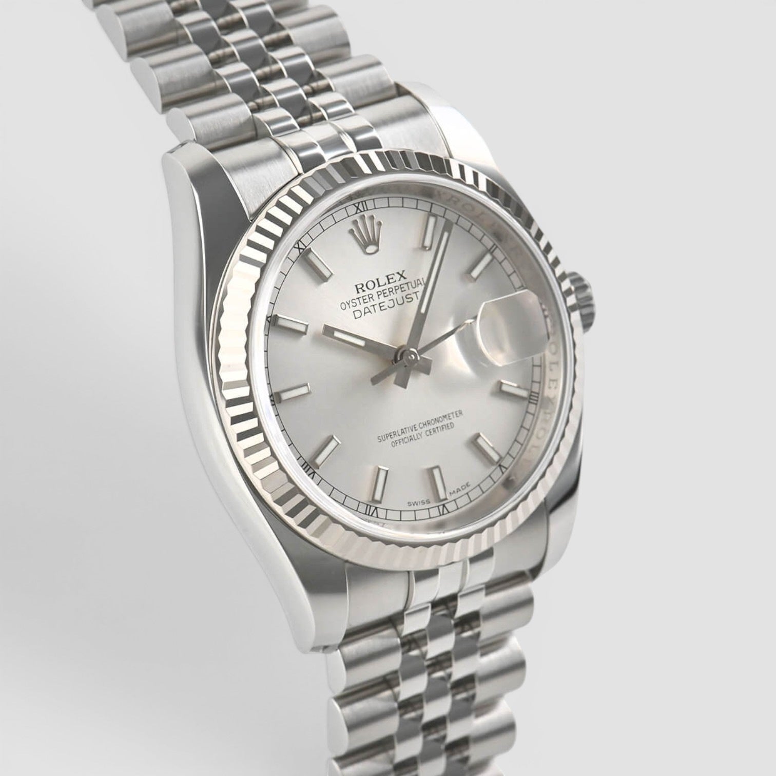 Datejust 36 Roulette Wheel Silver index Dial jubilee