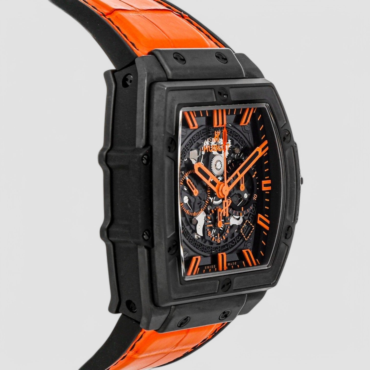 Spirit Of Big Bang All Black Orange 45mm Men's Watch