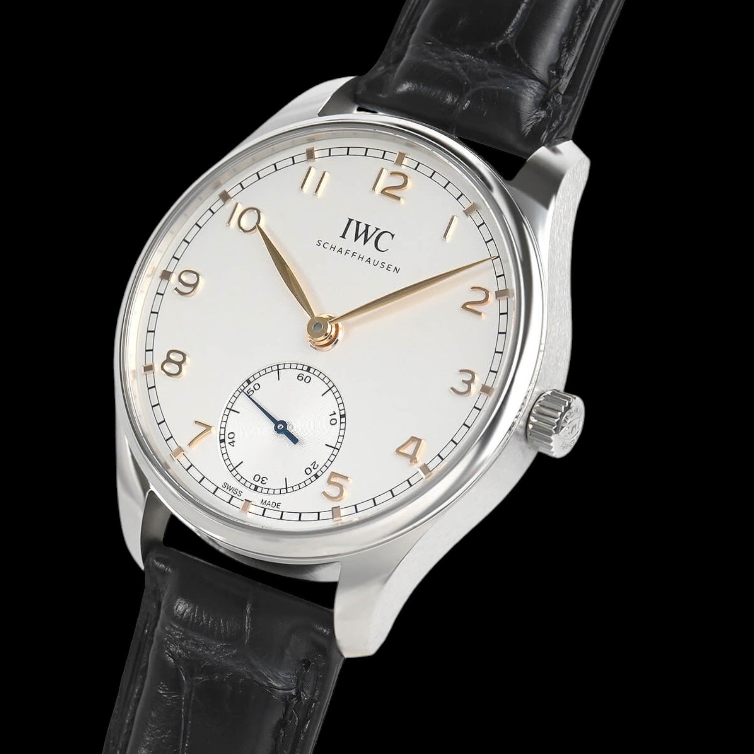 Portugieser Automatic 40mm SS Silver Dial / Rose Gold Numerals