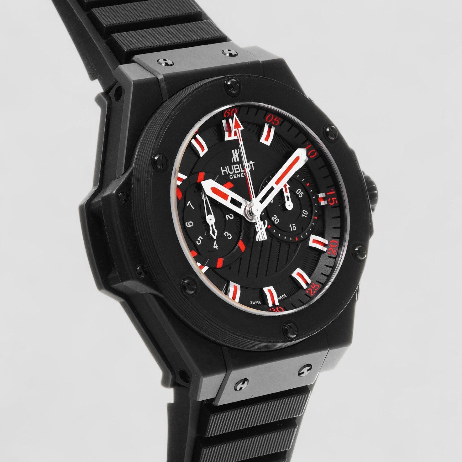 FACTORY SERVICED King Power Foudroyante Black Magic 48mm