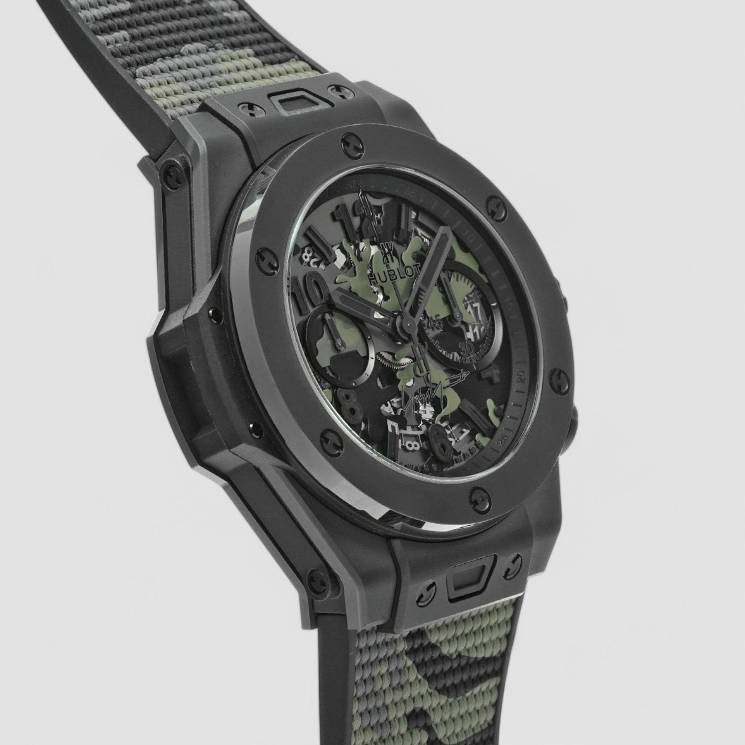 Big Bang Camo Yohji Yamamoto Chronograph Automatic Green Dial Men's Watch