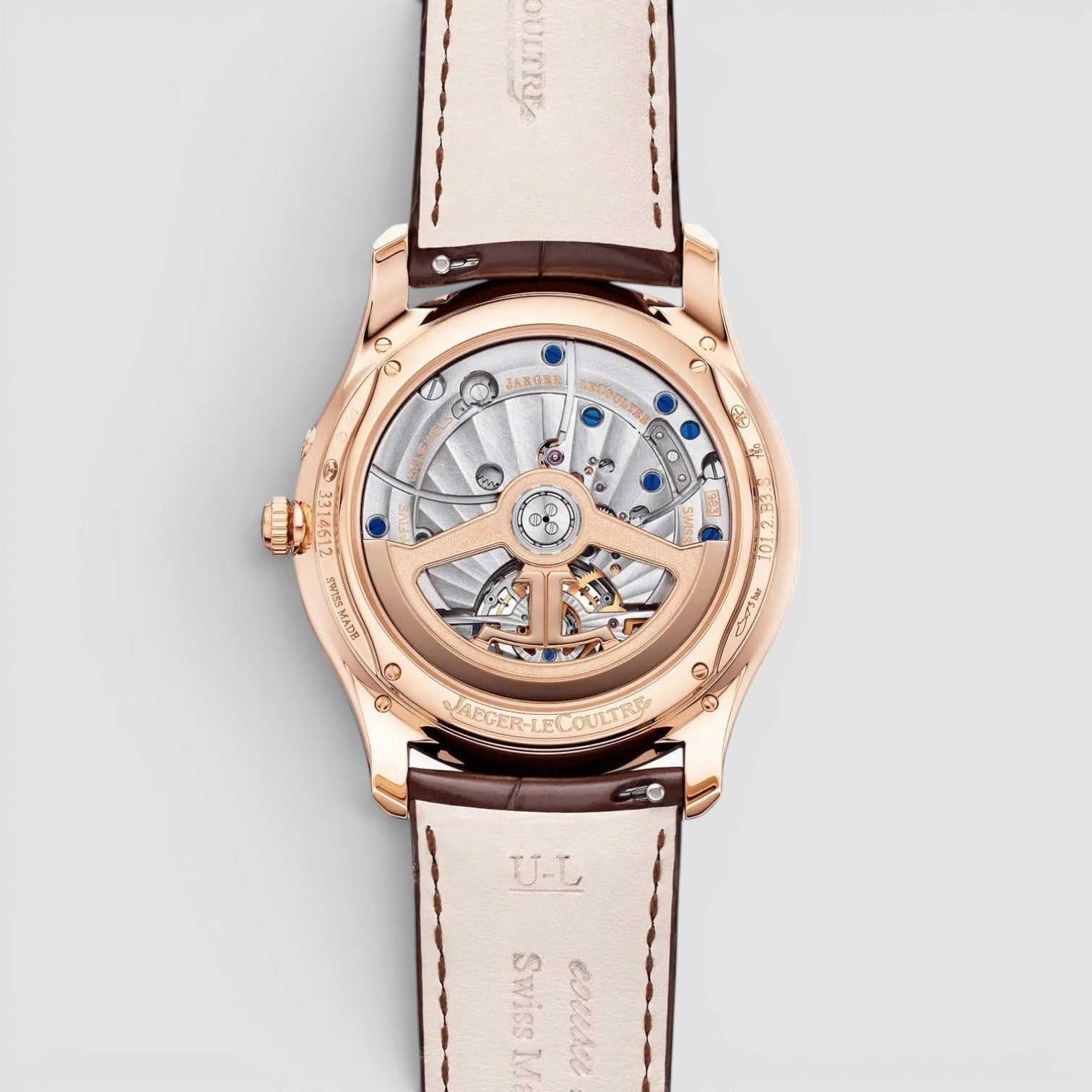 Master Ultra Thin Tourbillon Moon 18K Rose Gold White Dial