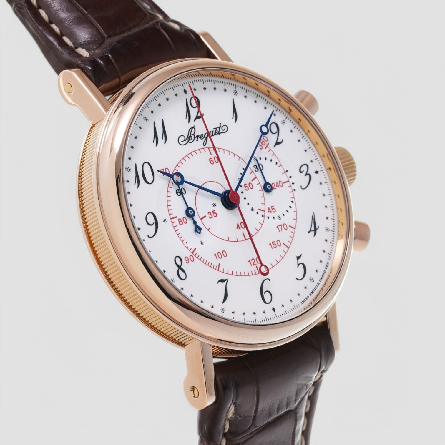 Classique Chronograph 18k Rose Gold Enamel dial