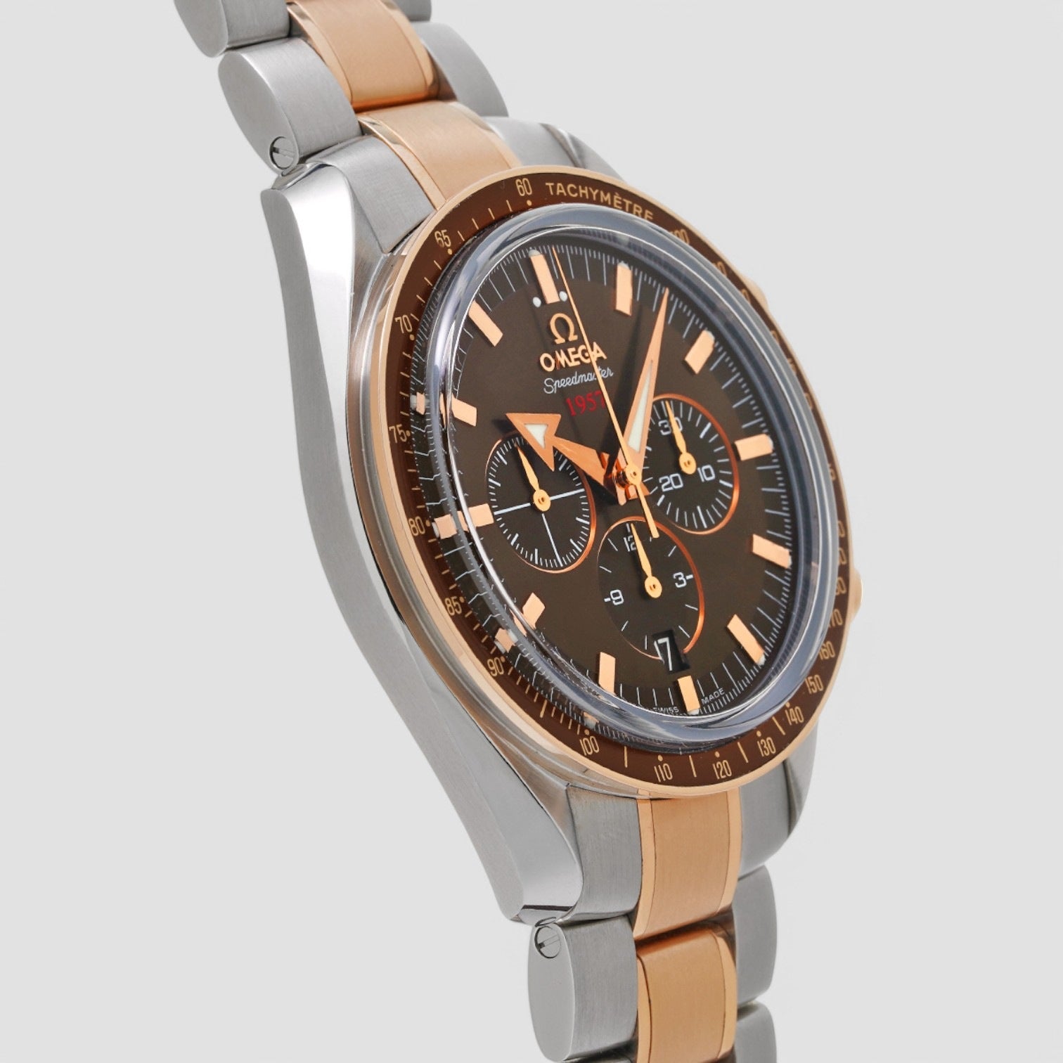 Speedmaster Broad Arrow 1957 SS / 18k RG