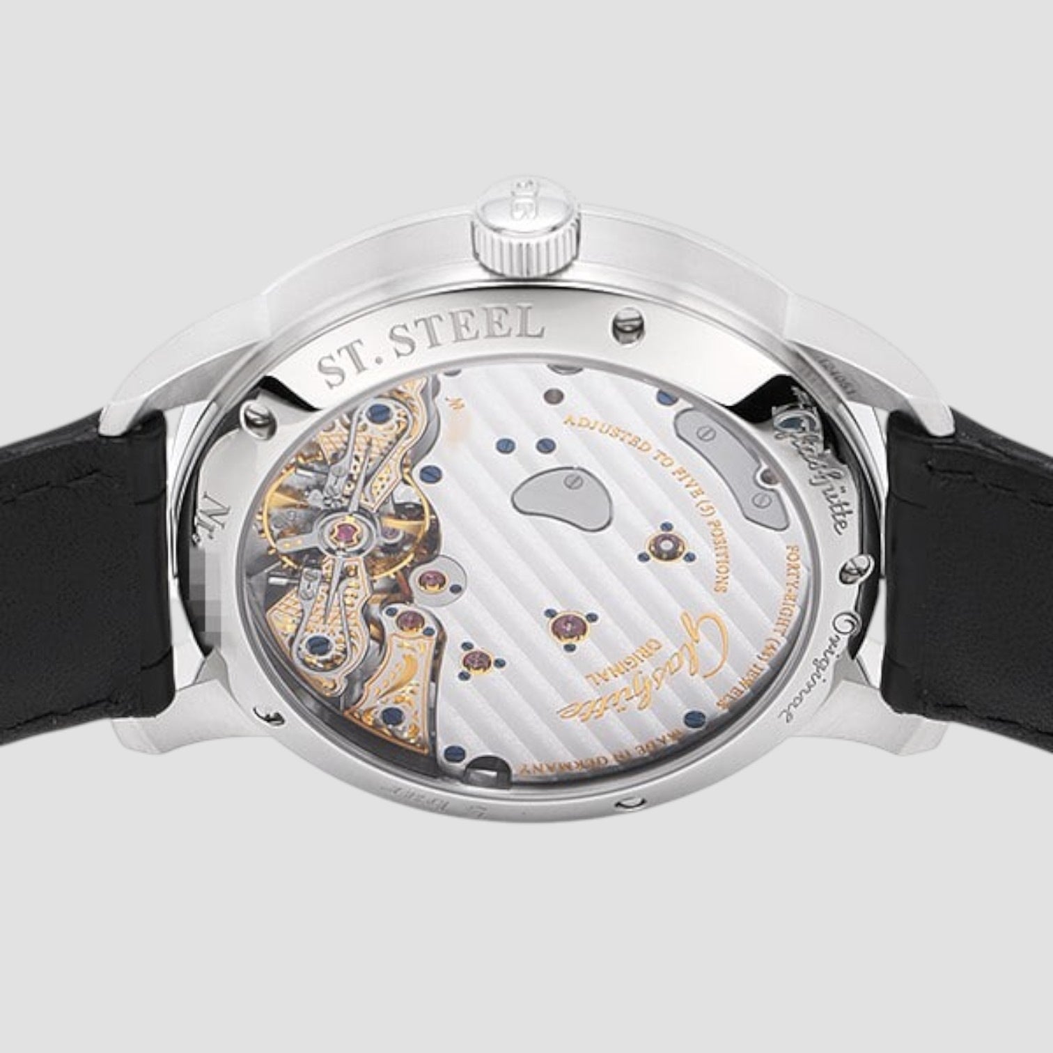 PanoReserve 40MM White Dial Leather Strap 40mm