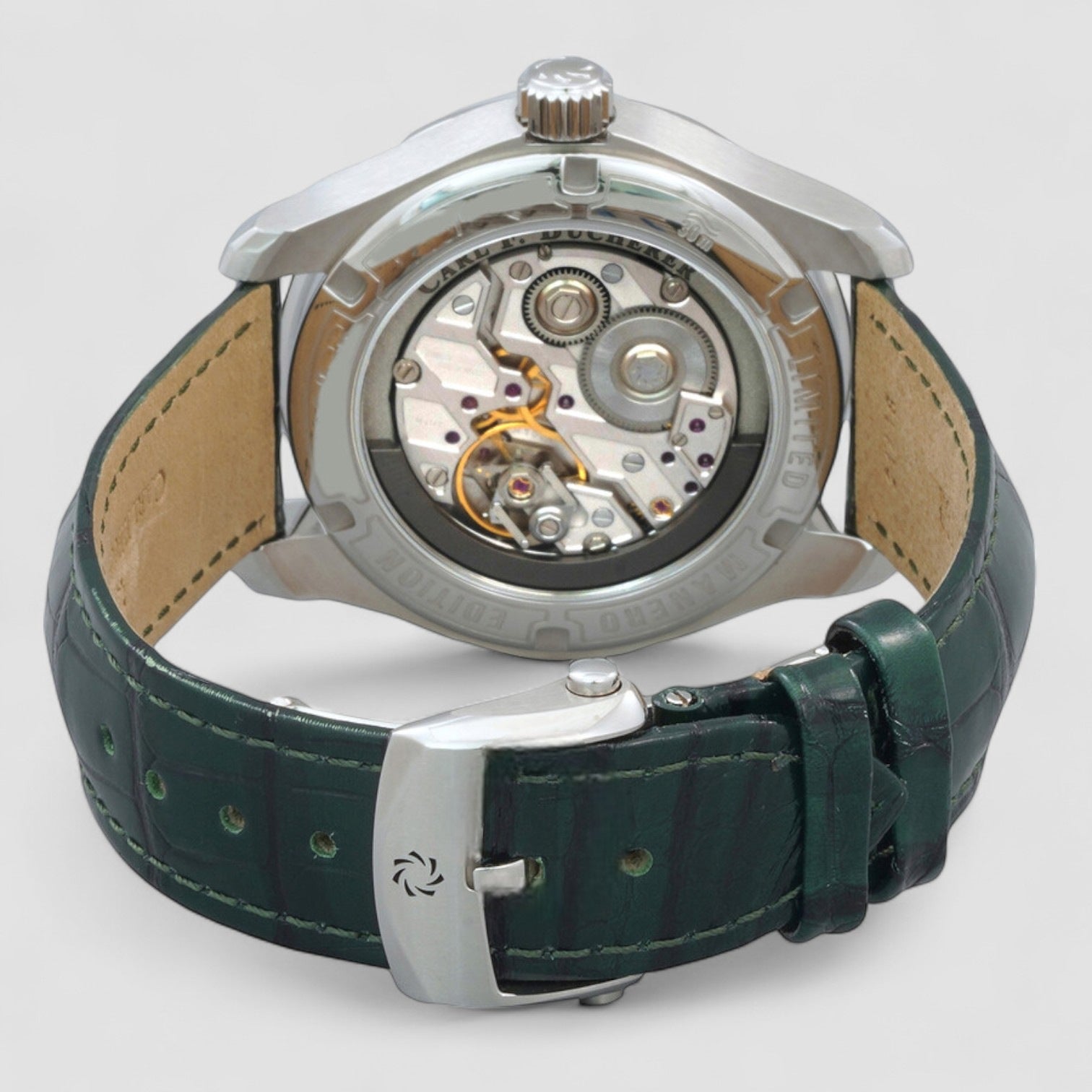 Manero Powerreserve Automatic Green Dial Men's Watch