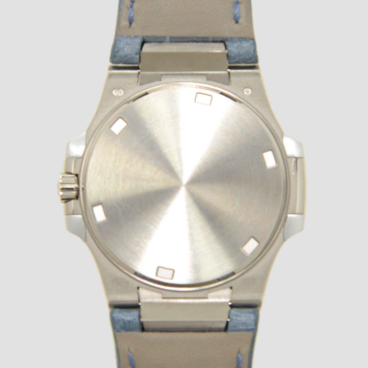 Nautilus Ladies White Gold Silver Dial