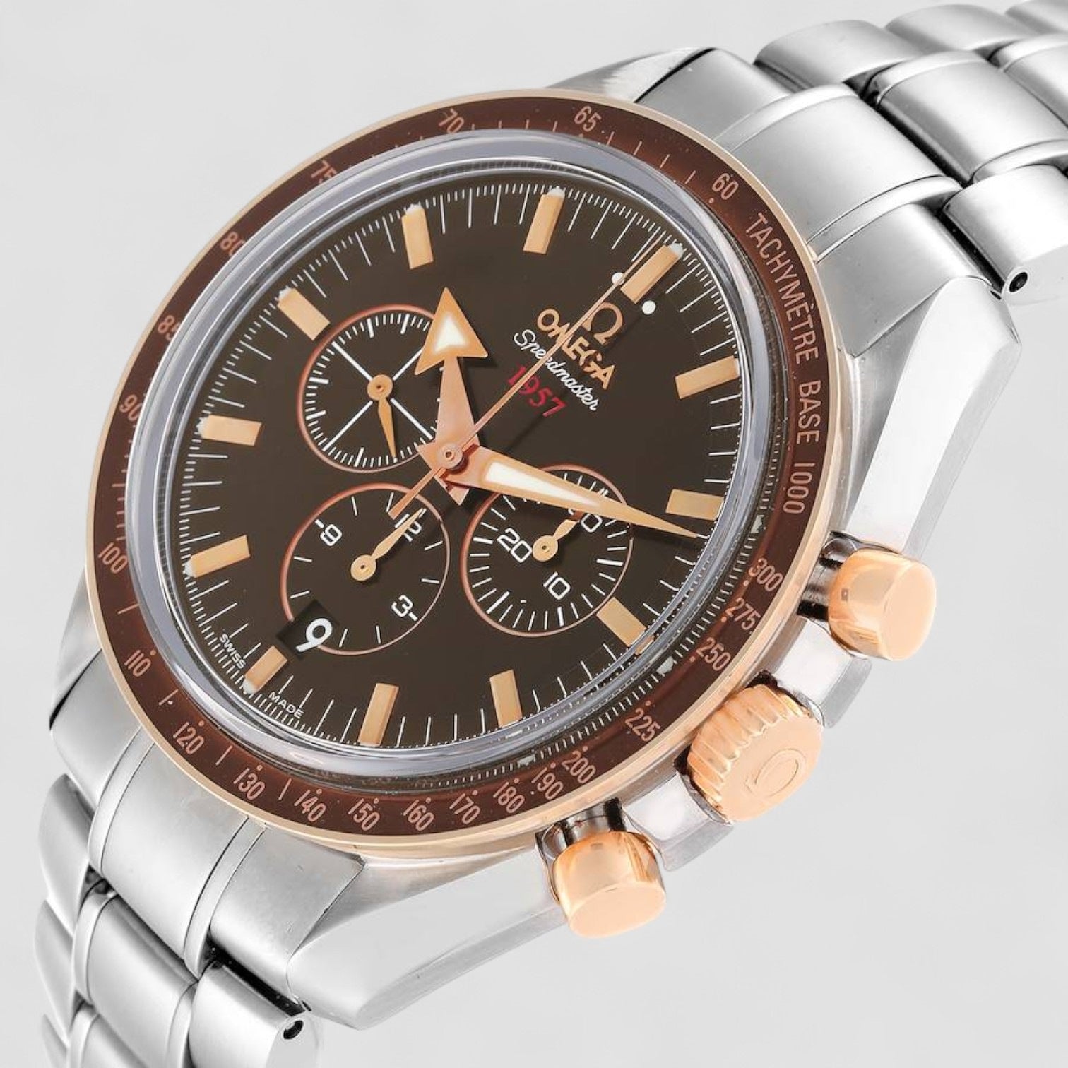 Speedmaster 1957 Steel Rose Gold Mens Watch