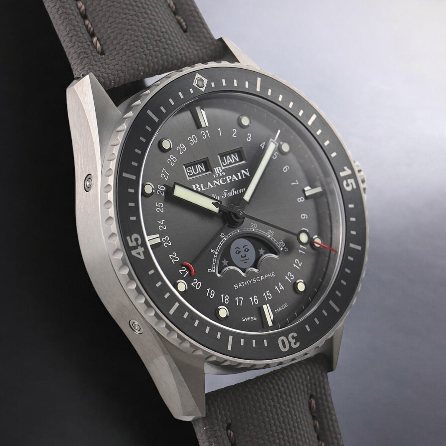 Fifty Fathoms Bathyscaphe Quantieme Complet Phases