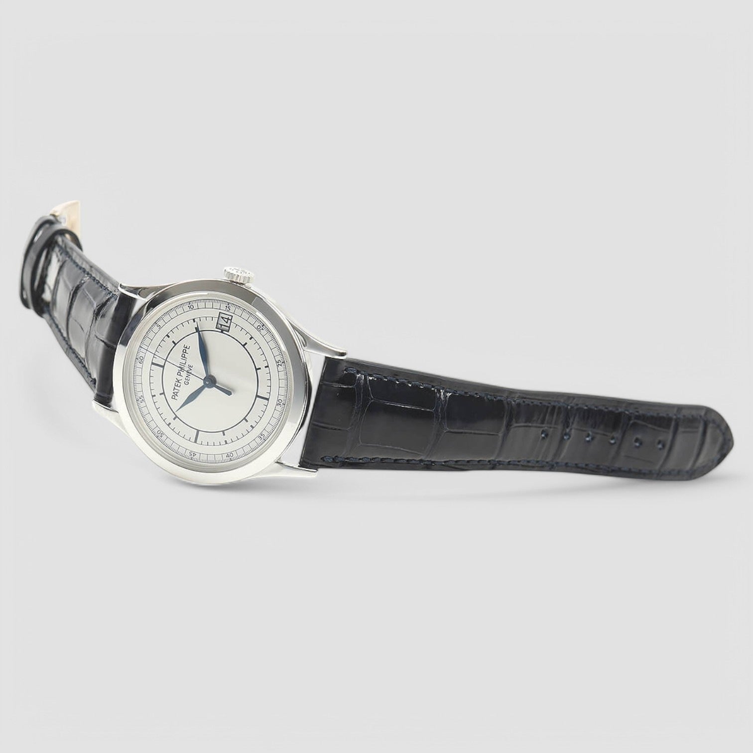 Calatrava 5296G 18K White Gold Sector Dial