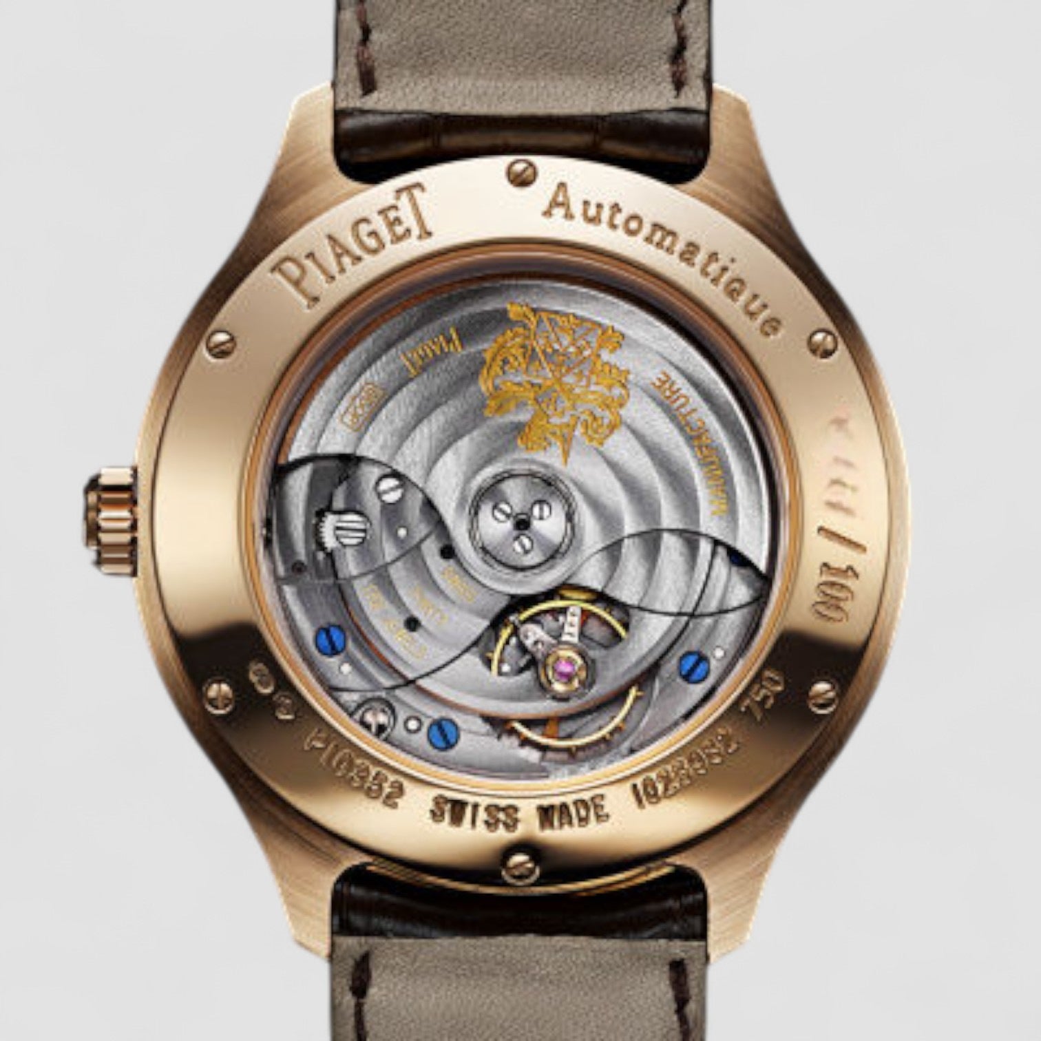 Emperador Mother of Pearl 18kt Rose Gold Diamond Men's Watch