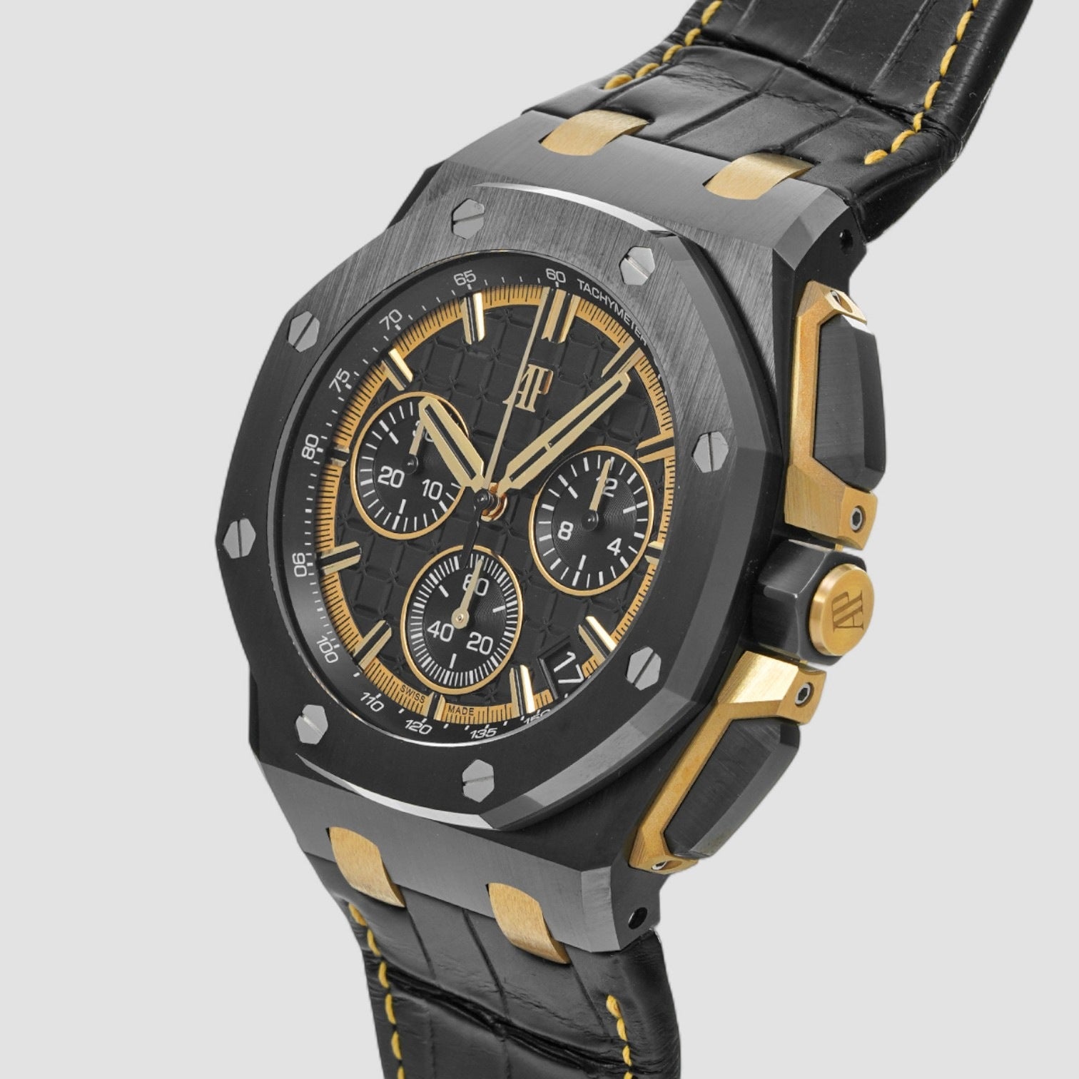 Royal Oak Offshore Ceramic / 18K YG Black Dial