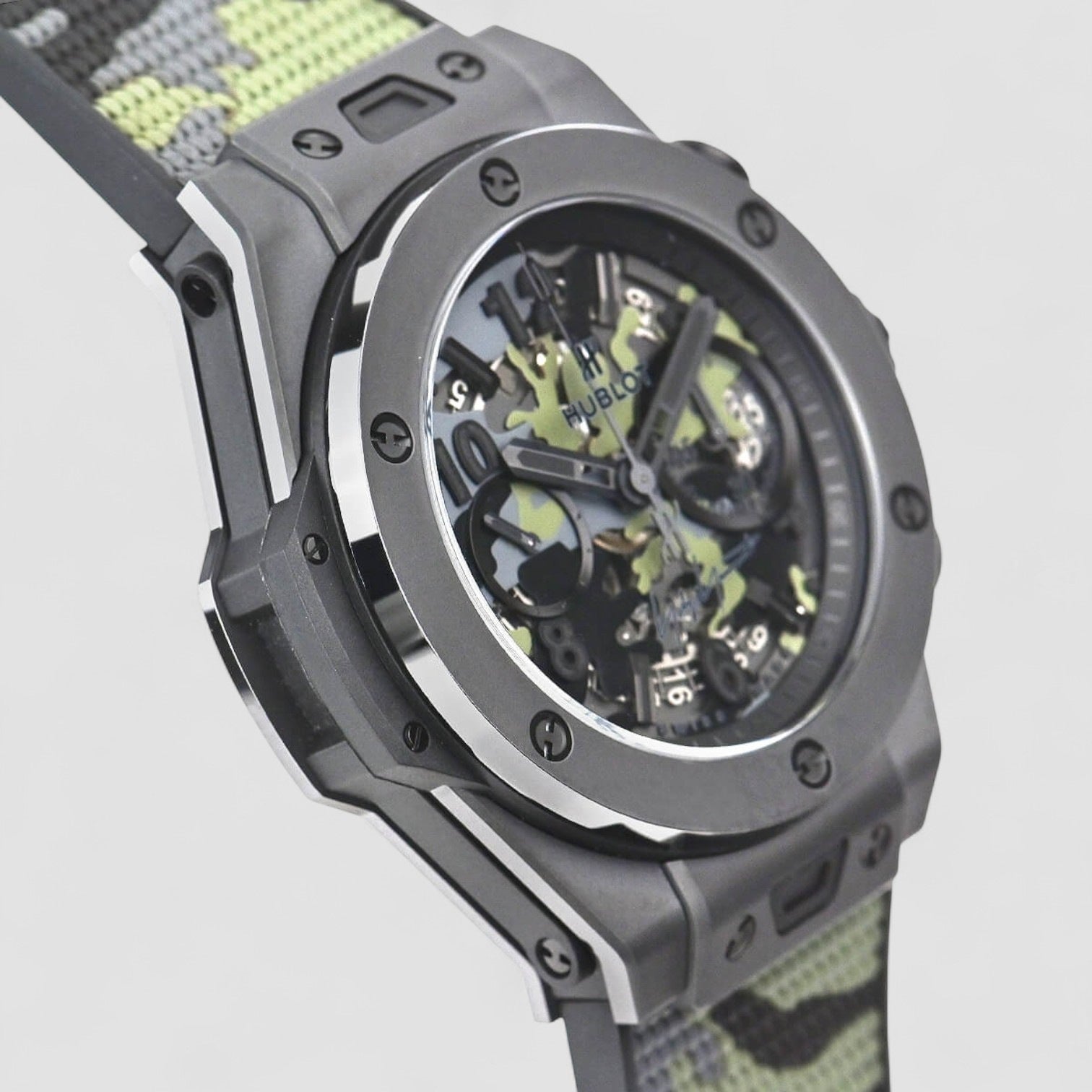 Big Bang Camo Yohji Yamamoto Chronograph Automatic Green Dial Men's Watch