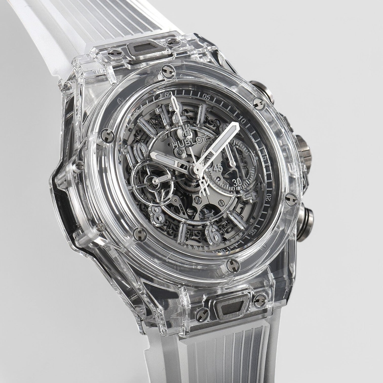 Big Bang Unico Skeleton Arabic White Ceramic Case 45mm