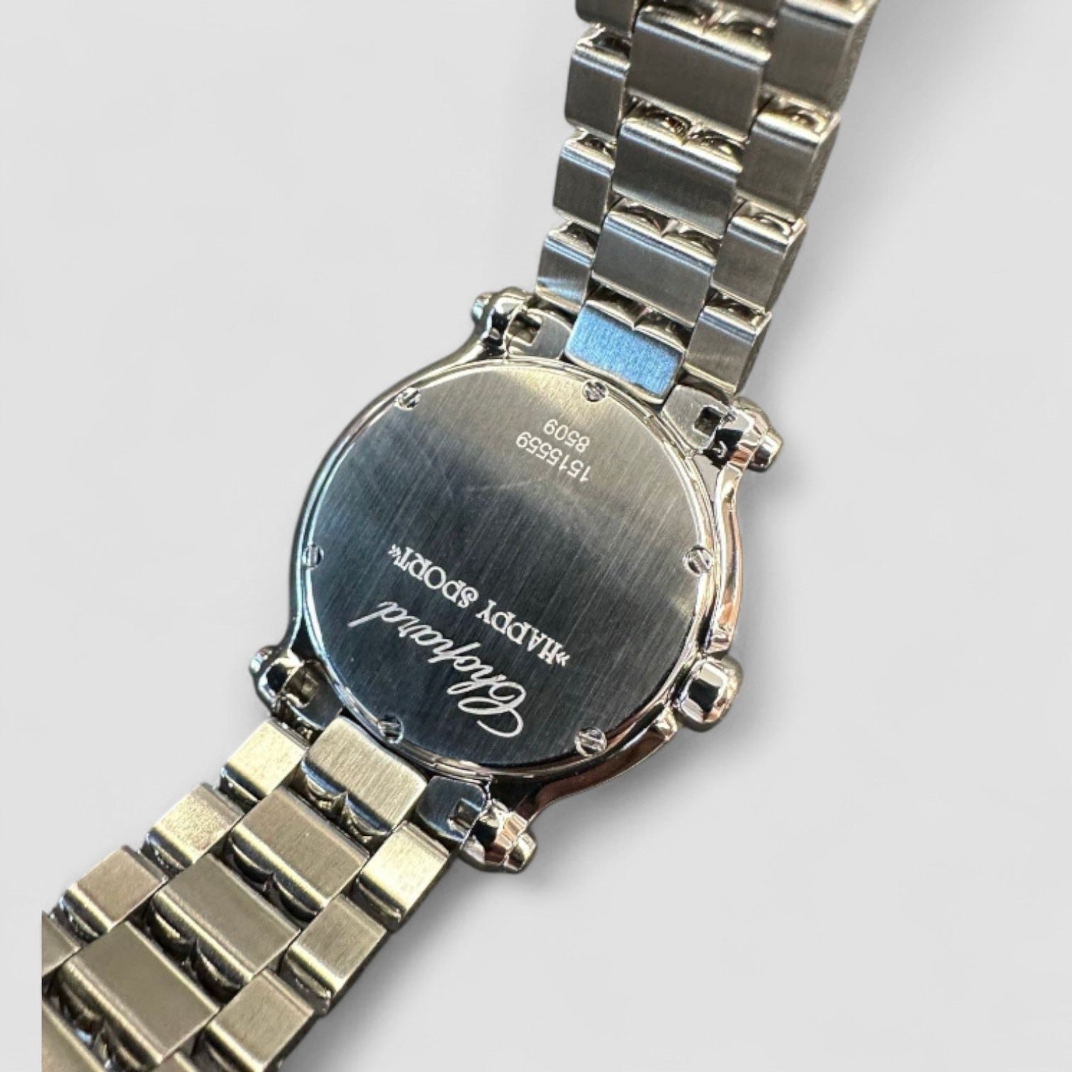 Happy Sport White Dial Stainless Steel Ladies Watch