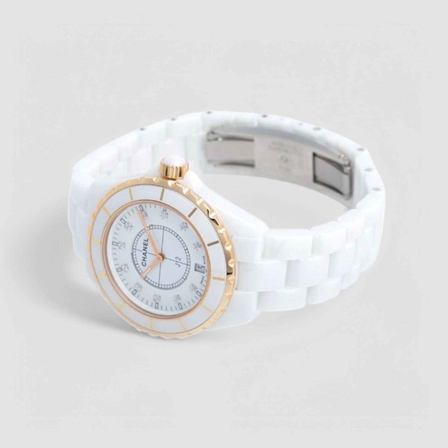 J12 Diamond White Dial Unisex Watch
