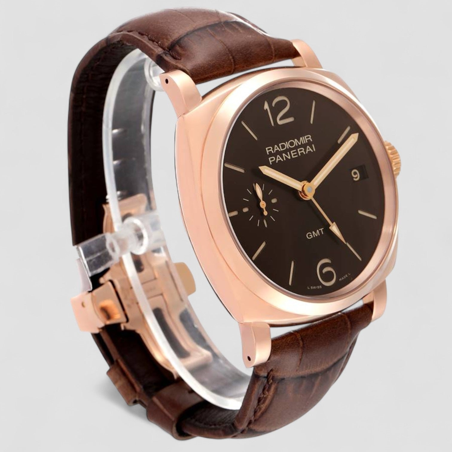 Radiomir 1940 3 Days GMT Oro Rosso 18k Rose Gold Watch