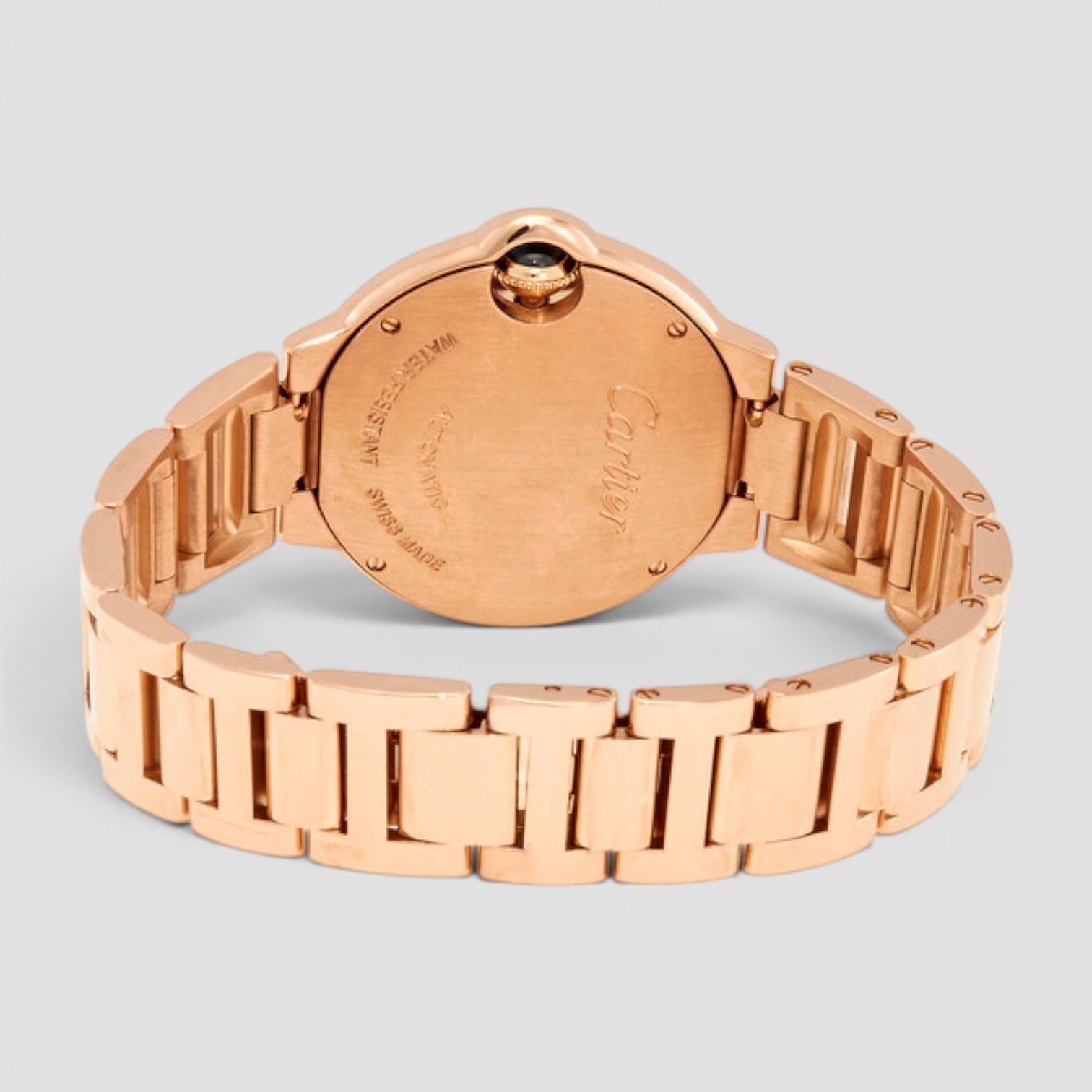 Ballon Bleu18kt Pink Gold Automatic Diamond Ladies Watch