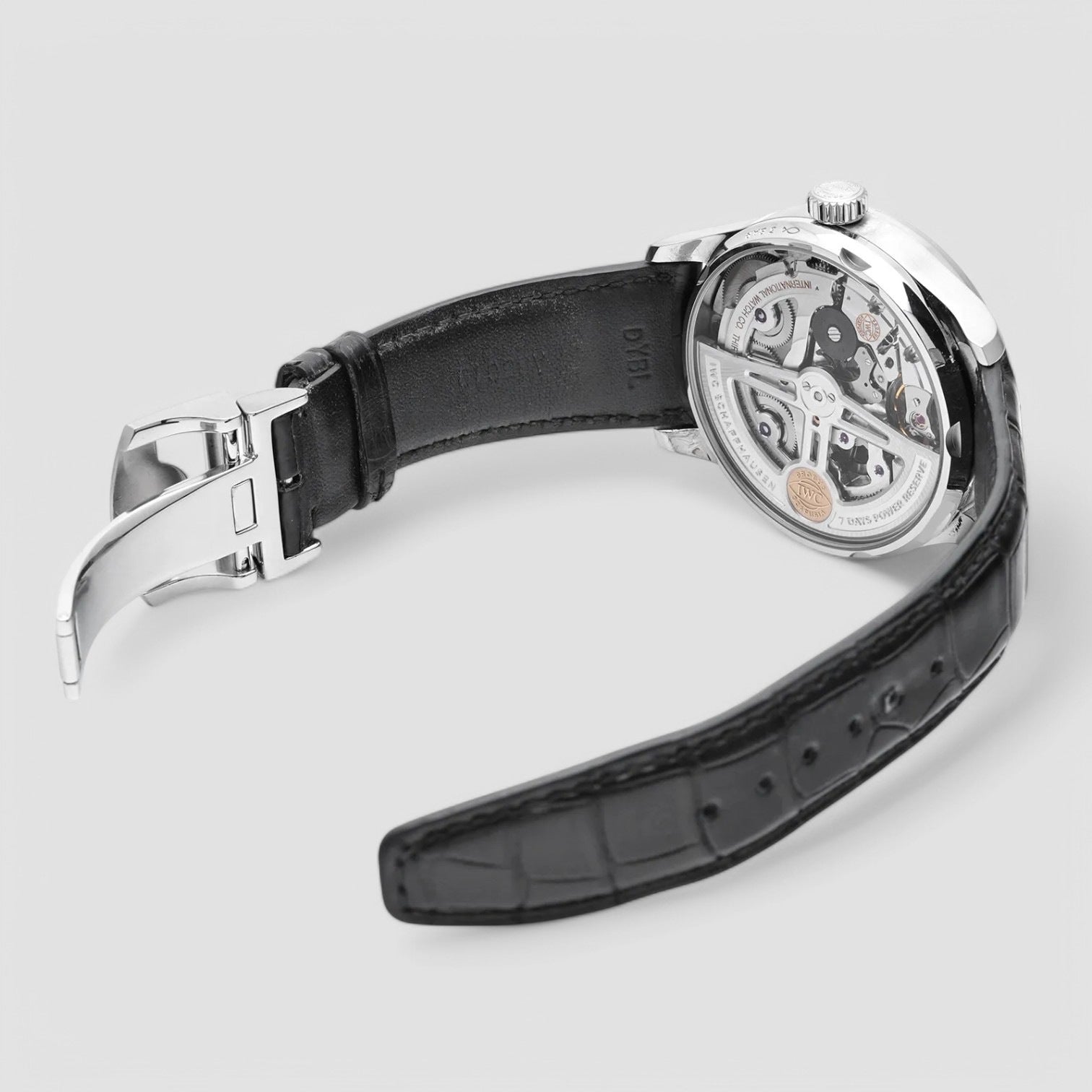 Portuguese 7 Day Automatic SS Silver Dial Rose Numerals