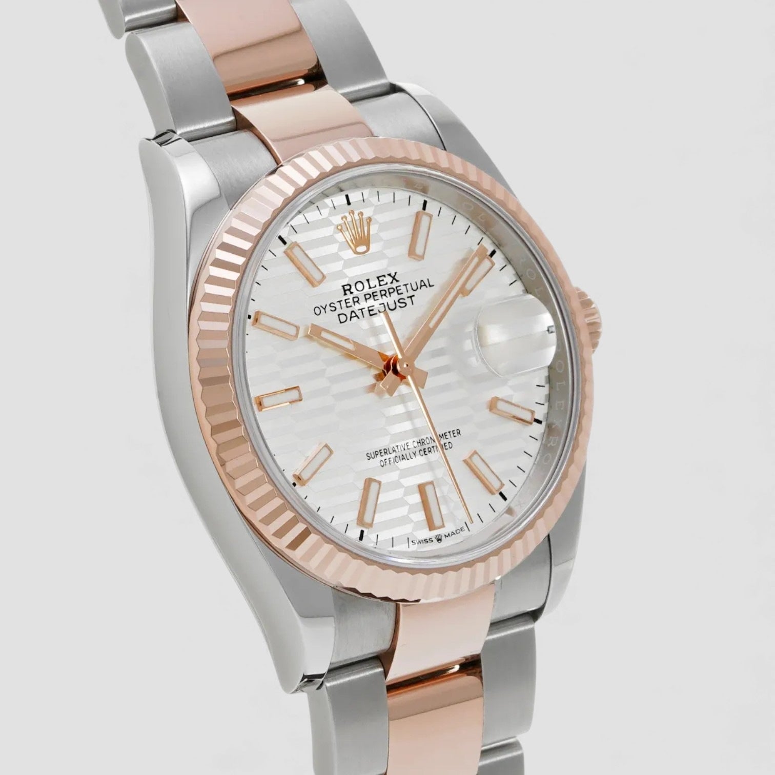 Datejust 36 Silver Fluted Motif Dial Luxury Watch