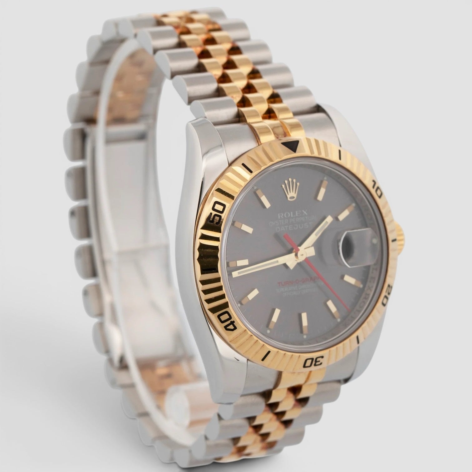 Datejust Turn-O-Graph 36mm Steel & Yellow Gold Grey Dial